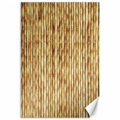 Light Beige Bamboo Canvas 12  X 18   by trendistuff