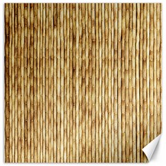 Light Beige Bamboo Canvas 16  X 16   by trendistuff