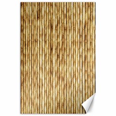 Light Beige Bamboo Canvas 24  X 36  by trendistuff