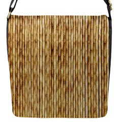 Light Beige Bamboo Flap Messenger Bag (s) by trendistuff