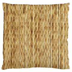 Light Beige Bamboo Standard Flano Cushion Cases (one Side)  by trendistuff