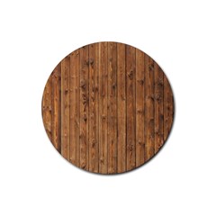 Knotty Wood Rubber Round Coaster (4 Pack)  by trendistuff