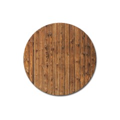 Knotty Wood Magnet 3  (round) by trendistuff