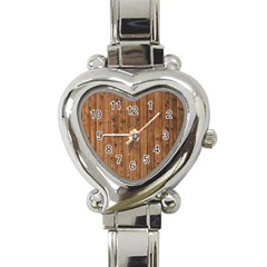 Knotty Wood Heart Italian Charm Watch by trendistuff