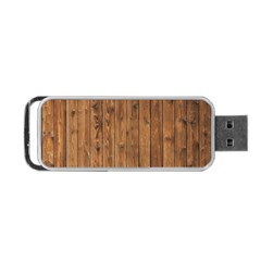 Knotty Wood Portable Usb Flash (one Side)