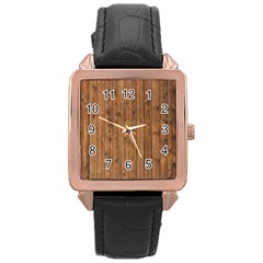 Knotty Wood Rose Gold Watches