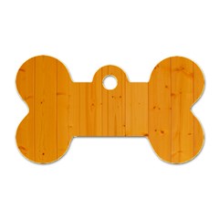 Honey Maple Dog Tag Bone (one Side) by trendistuff