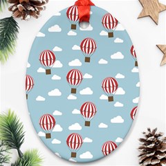 Hot Air Balloon Ornament (oval) 