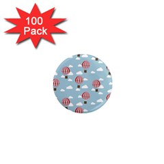 Hot Air Balloon 1  Mini Magnets (100 Pack) 