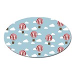 Hot Air Balloon Oval Magnet Front