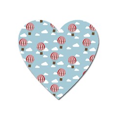 Hot Air Balloon Heart Magnet by Kathrinlegg