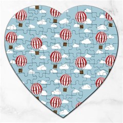 Hot Air Balloon Jigsaw Puzzle (heart) by Kathrinlegg