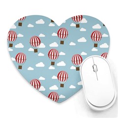 Hot Air Balloon Heart Mousepads by Kathrinlegg