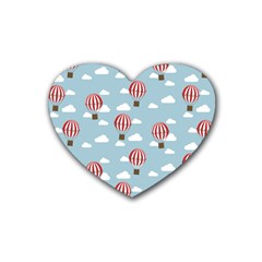 Hot Air Balloon Heart Coaster (4 Pack)  by Kathrinlegg