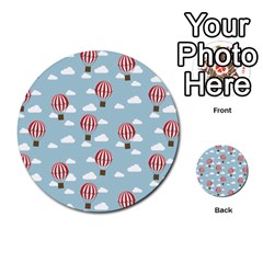 Hot Air Balloon Multi-purpose Cards (round)  by Kathrinlegg