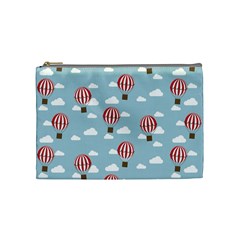 Hot Air Balloon Cosmetic Bag (medium)  by Kathrinlegg