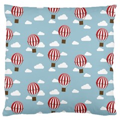 Hot Air Balloon Large Cushion Cases (two Sides)  by Kathrinlegg