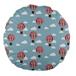 Hot Air Balloon Large 18  Premium Round Cushions Back