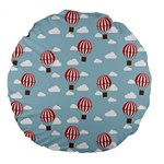 Hot Air Balloon Large 18  Premium Flano Round Cushions Front