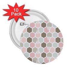 Spring Bee 2 25  Buttons (10 Pack) 