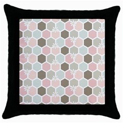 Spring Bee Throw Pillow Cases (black)