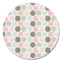 Spring Bee Magnet 5  (round) by Kathrinlegg