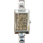 GREY TREE BARK Rectangle Italian Charm Watches