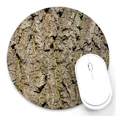 Grey Tree Bark Round Mousepads by trendistuff