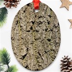 GREY TREE BARK Ornament (Oval) 