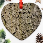 GREY TREE BARK Ornament (Heart) 