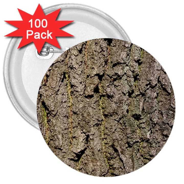 GREY TREE BARK 3  Buttons (100 pack) 