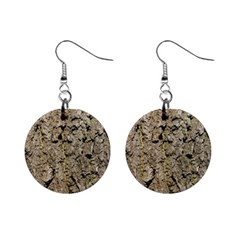 Grey Tree Bark Mini Button Earrings by trendistuff