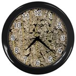 GREY TREE BARK Wall Clocks (Black)