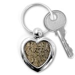 GREY TREE BARK Key Chains (Heart) 