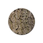 GREY TREE BARK Rubber Coaster (Round) 