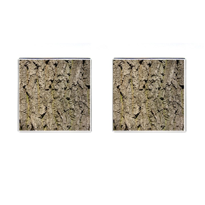 GREY TREE BARK Cufflinks (Square)