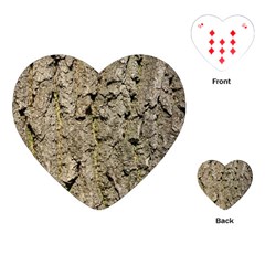 Grey Tree Bark Playing Cards (heart) 