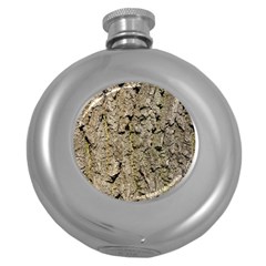 Grey Tree Bark Round Hip Flask (5 Oz)