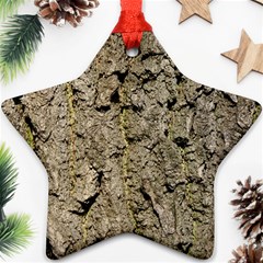 Grey Tree Bark Star Ornament (two Sides)  by trendistuff