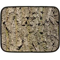 Grey Tree Bark Double Sided Fleece Blanket (mini) 