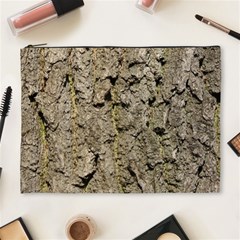 Grey Tree Bark Cosmetic Bag (xl) by trendistuff