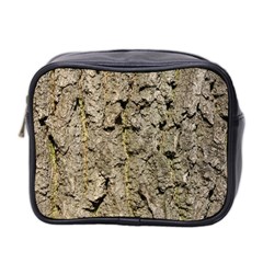 Grey Tree Bark Mini Toiletries Bag 2-side by trendistuff