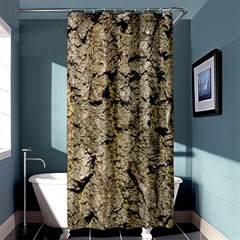 Grey Tree Bark Shower Curtain 36  X 72  (stall)  by trendistuff