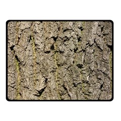 Grey Tree Bark Double Sided Fleece Blanket (small) 