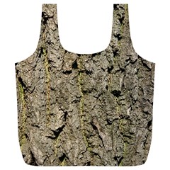 Grey Tree Bark Full Print Recycle Bags (l) 