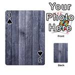 GREY FENCE Playing Cards 54 Designs  Front - Spade3