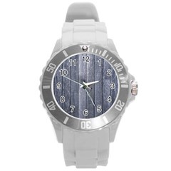 Grey Fence Round Plastic Sport Watch (l) by trendistuff