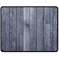 Grey Fence Double Sided Fleece Blanket (medium) 