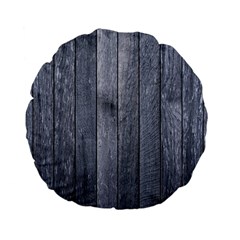 Grey Fence Standard 15  Premium Flano Round Cushions