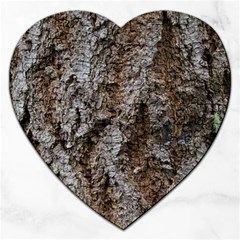 Douglas Fir Bark Jigsaw Puzzle (heart) by trendistuff